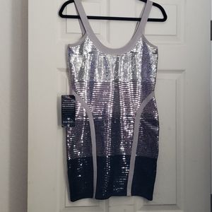 NWT. Bebe sequin dress